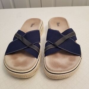 Bass Women's Size 8M Tracey 3335-400 Blue Sandals